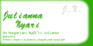 julianna nyari business card